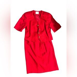 Don Caster Two Piece Suit Blazer Skirt